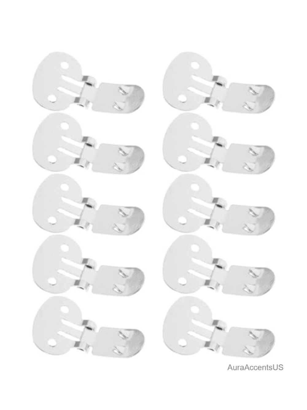 10PC Blank Shoe Clips Stainless Steel DIY Shoe Buckles for Crafts